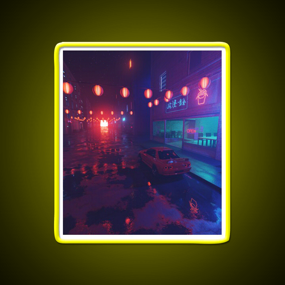 Chinatown Asian Cultural Led Neon Sign For Home Rgb Color - Custom LED neon sign front view