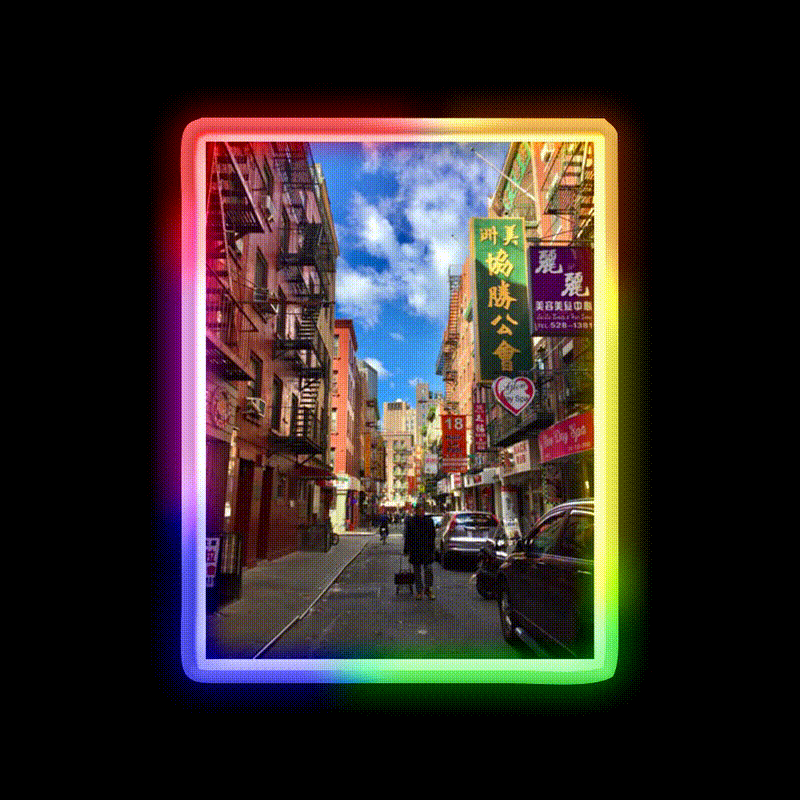 Chinatown Asian Cultural Led Neon Sign For Wall Decor Rgb Color - LED neon sign close-up detail