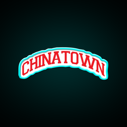 Chinatown Asian Cultural Led Neon Sign Living Room Art Rgb Color