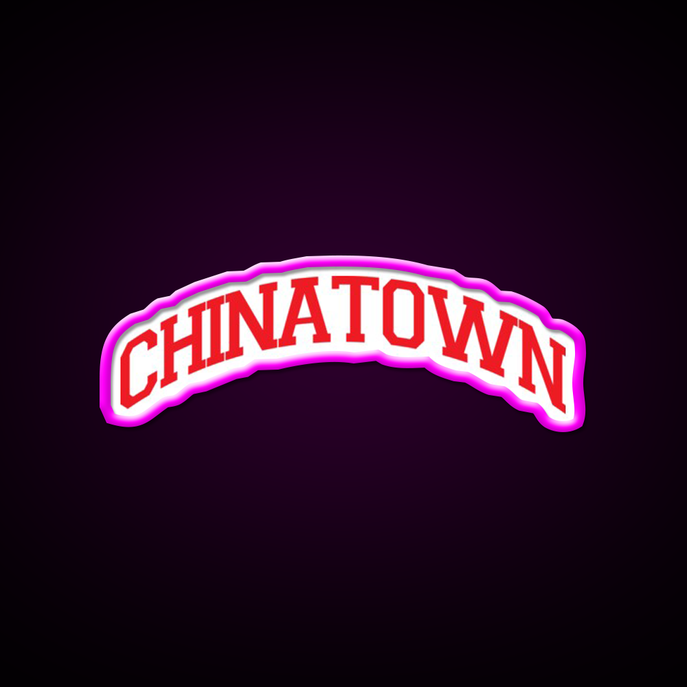 Chinatown Asian Cultural Led Neon Sign Living Room Art Rgb Color