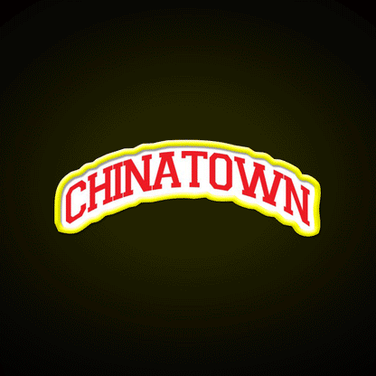 Chinatown Asian Cultural Led Neon Sign Living Room Art Rgb Color