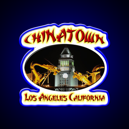 Chinatown Asian Cultural Led Neon Sign Living Room Wall Art Rgb Color