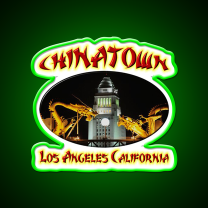 Chinatown Asian Cultural Led Neon Sign Living Room Wall Art Rgb Color