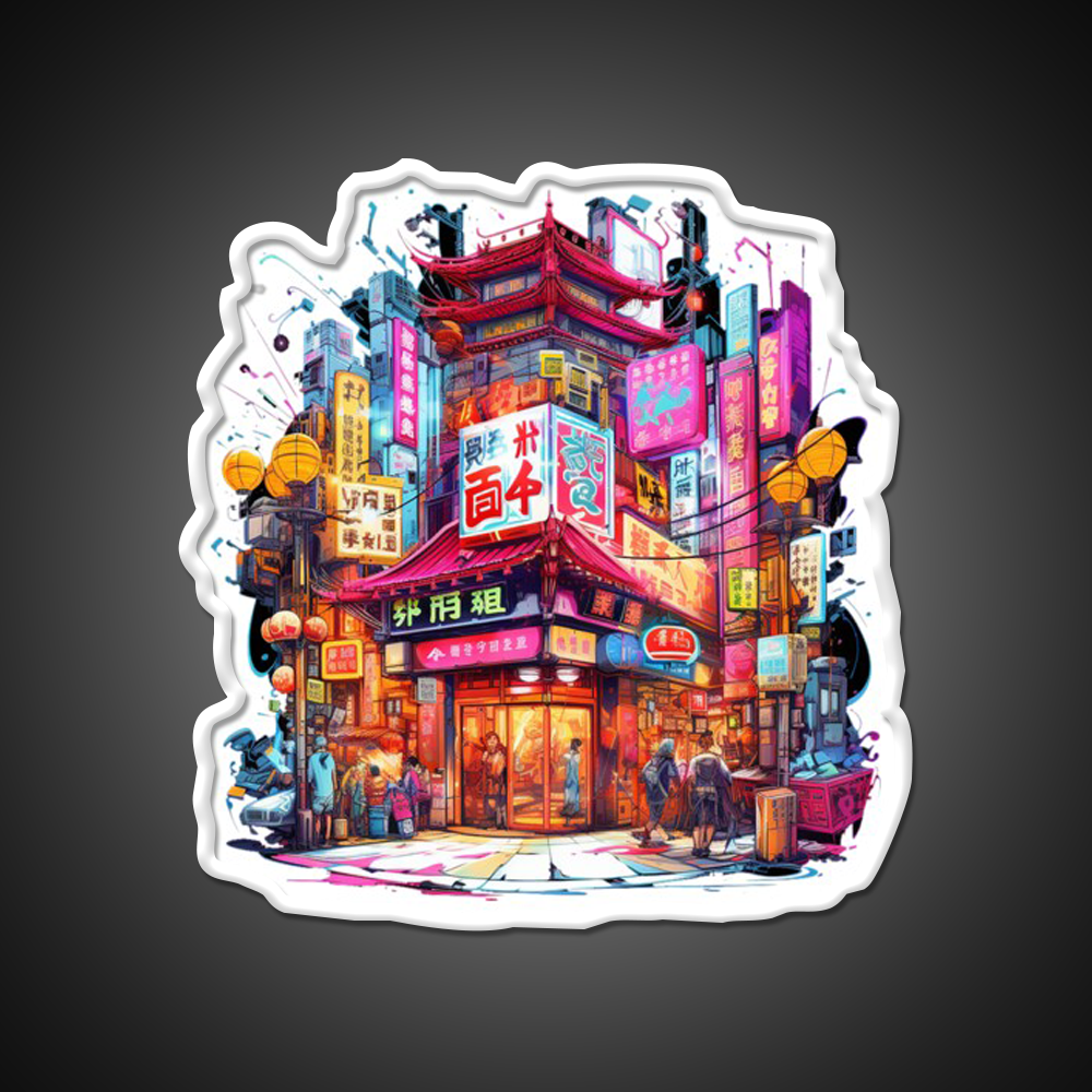 Chinatown Asian Cultural Led Neon Sign Wall Art Decor Rgb Color - Shineneon