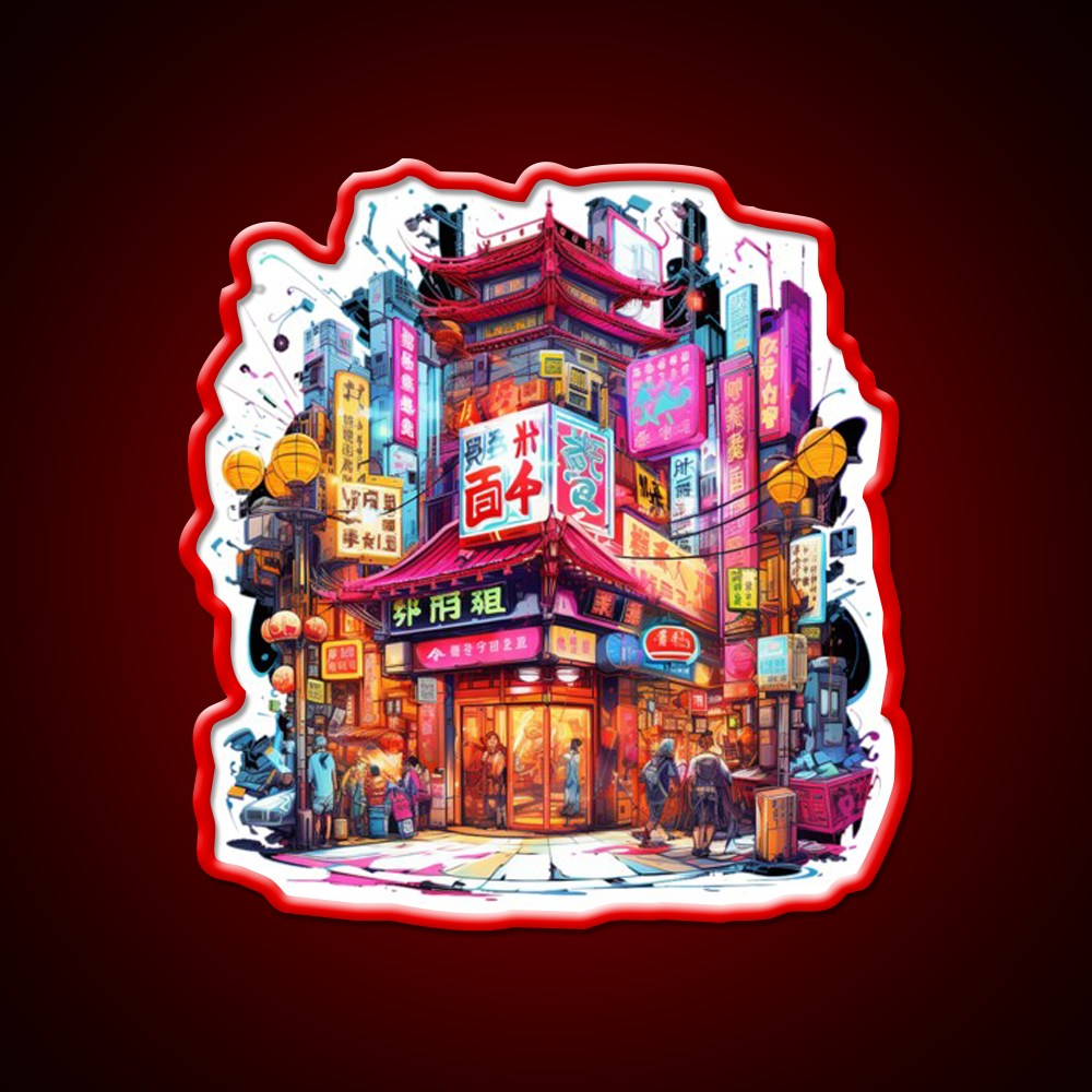 Chinatown Asian Cultural Led Neon Sign Wall Art Decor Rgb Color - Shineneon