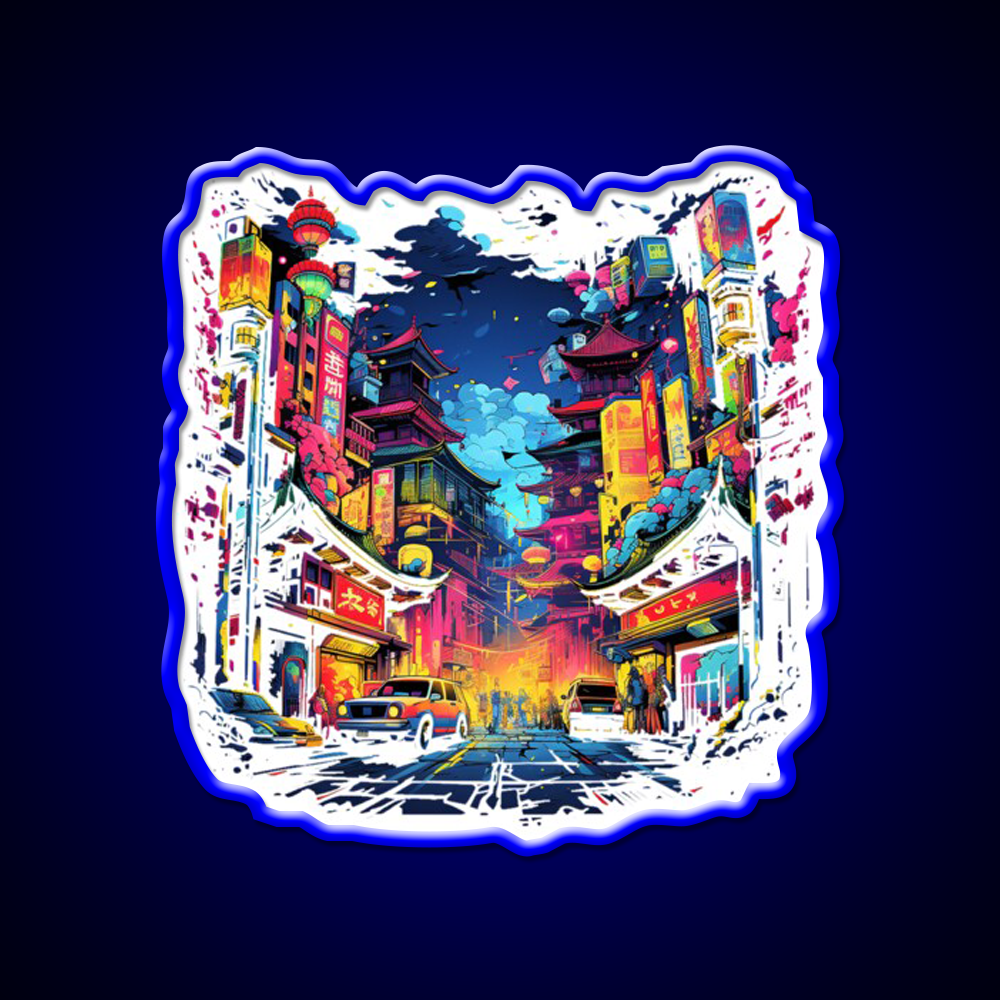 Chinatown Asian Cultural Led Neon Sign Wall Art For Home Rgb Color - LED neon sign view 5