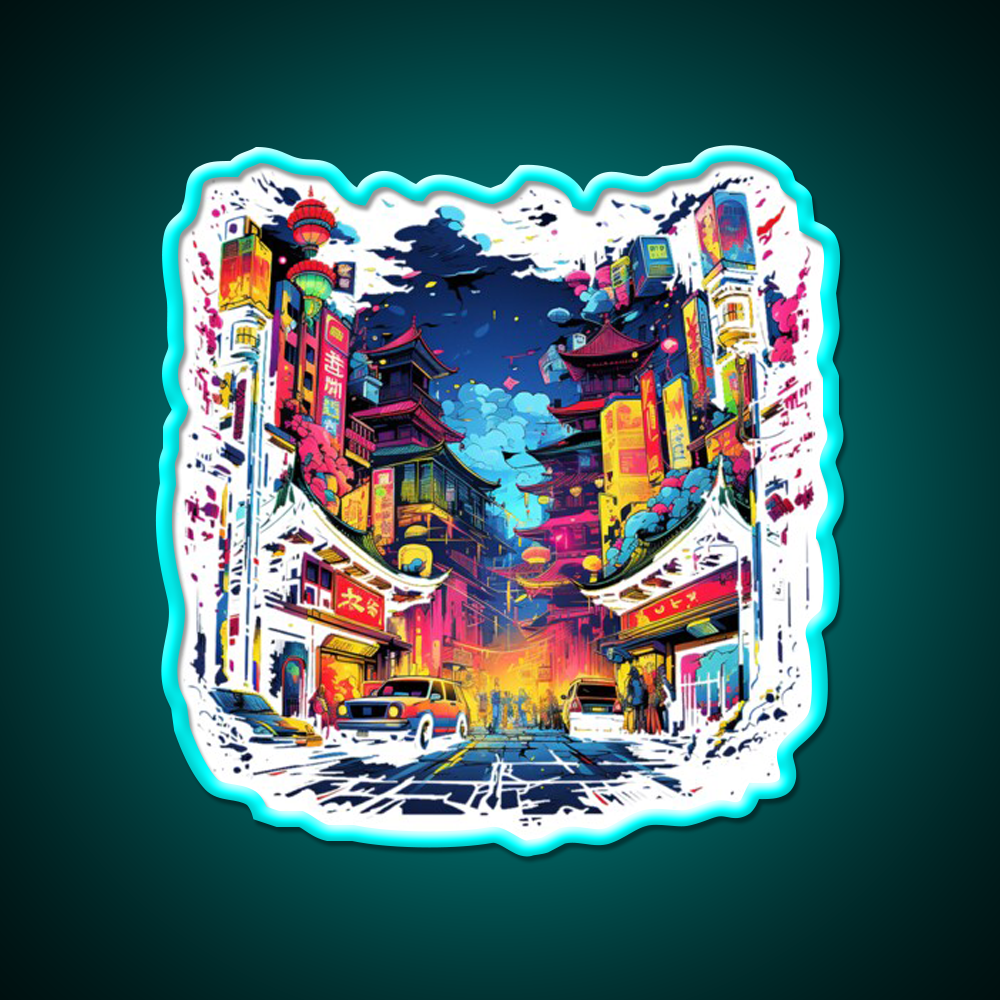 Chinatown Asian Cultural Led Neon Sign Wall Art For Home Rgb Color - Shineneon