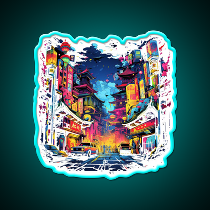 Chinatown Asian Cultural Led Neon Sign Wall Art For Home Rgb Color - Shineneon