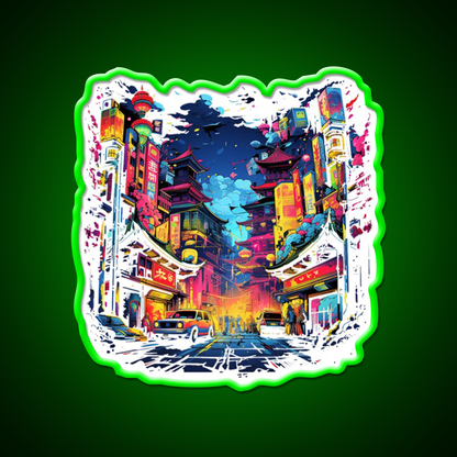 Chinatown Asian Cultural Led Neon Sign Wall Art For Home Rgb Color - Shineneon