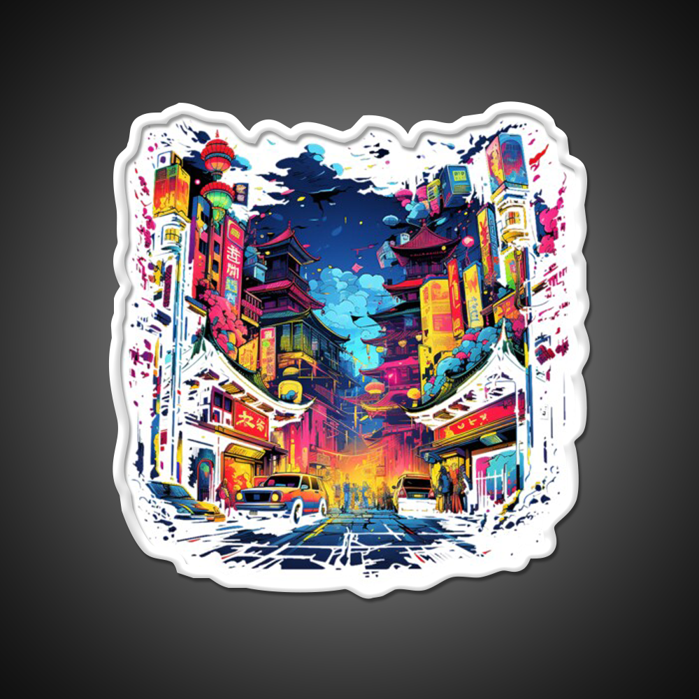 Chinatown Asian Cultural Led Neon Sign Wall Art For Home Rgb Color - Shineneon