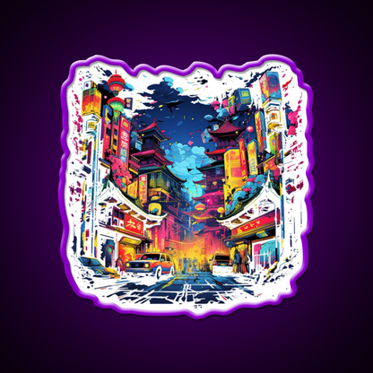 Chinatown Asian Cultural Led Neon Sign Wall Art For Home Rgb Color - Shineneon