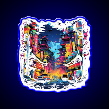 Chinatown Asian Cultural Led Neon Sign Wall Art For Home Rgb Color - Shineneon