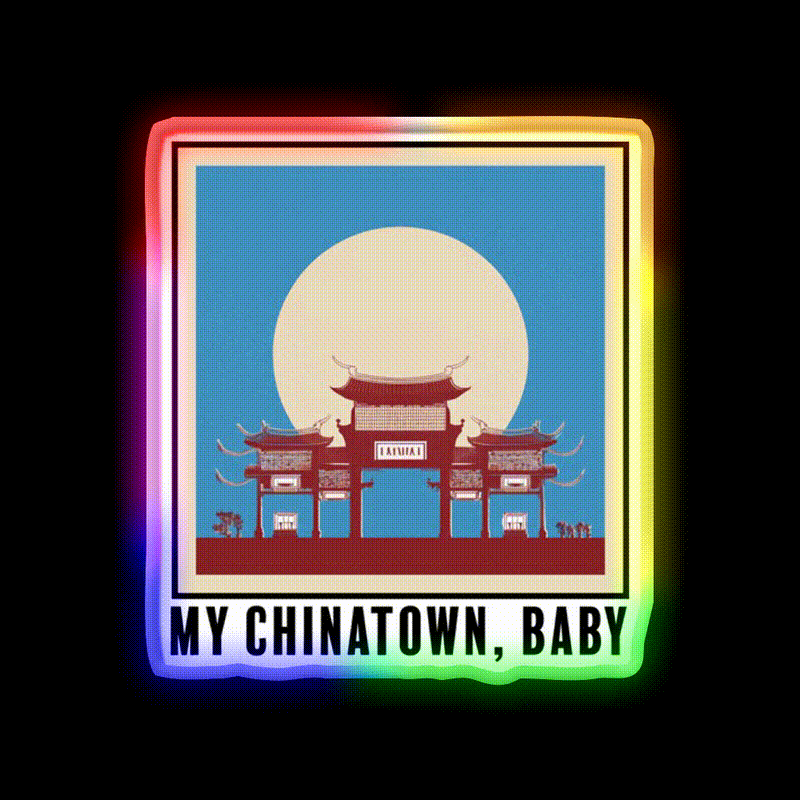 Chinatown Bleachers Lyrics Asian Cultural Led Neon Sign Rgb Color - LED neon sign close-up detail