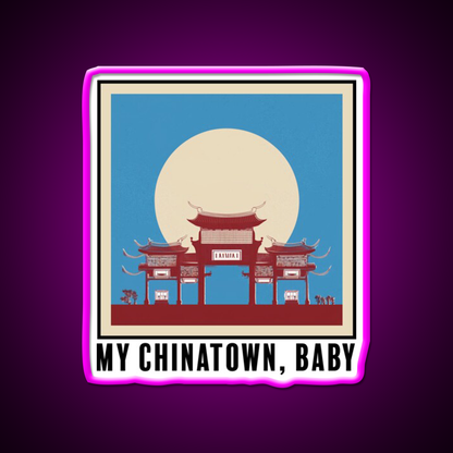 Chinatown Bleachers Lyrics Asian Cultural Led Neon Sign Rgb Color - Neon sign mounted on wall in room