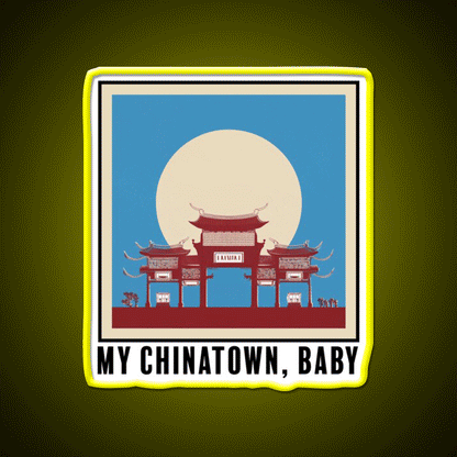 Chinatown Bleachers Lyrics Asian Cultural Led Neon Sign Rgb Color - Custom LED neon sign front view