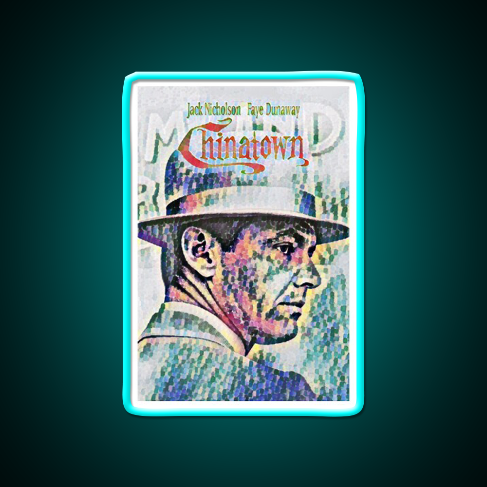 Chinatown By Roman Polanski Movie Poster Asian Cultural Led Neon Sign Rgb Color - Size and dimension reference