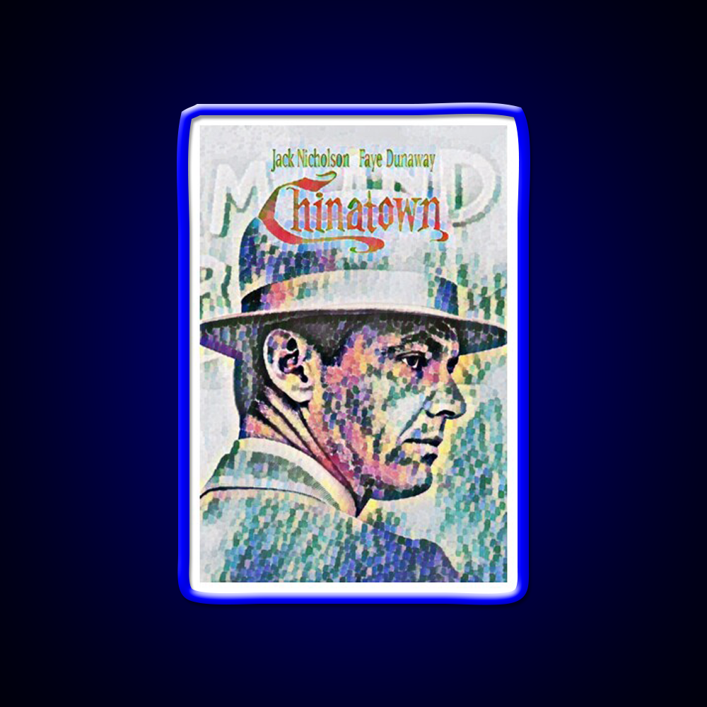 Chinatown By Roman Polanski Movie Poster Asian Cultural Led Neon Sign Rgb Color - LED neon sign view 5