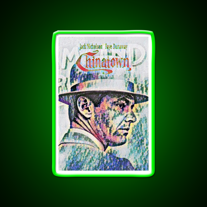 Chinatown By Roman Polanski Movie Poster Asian Cultural Led Neon Sign Rgb Color