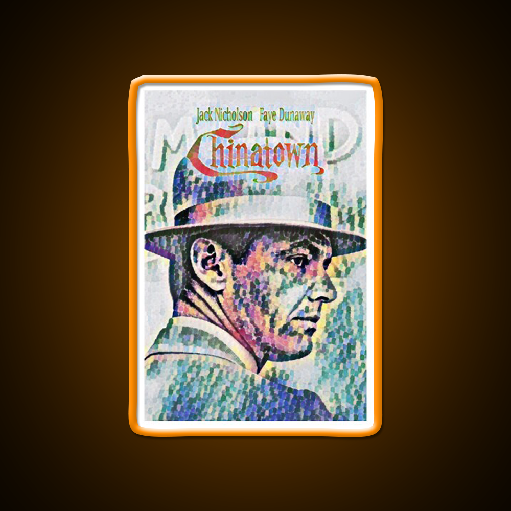 Chinatown By Roman Polanski Movie Poster Asian Cultural Led Neon Sign Rgb Color - LED neon sign view 6