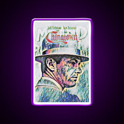 Chinatown By Roman Polanski Movie Poster Asian Cultural Led Neon Sign Rgb Color - LED neon sign view 9