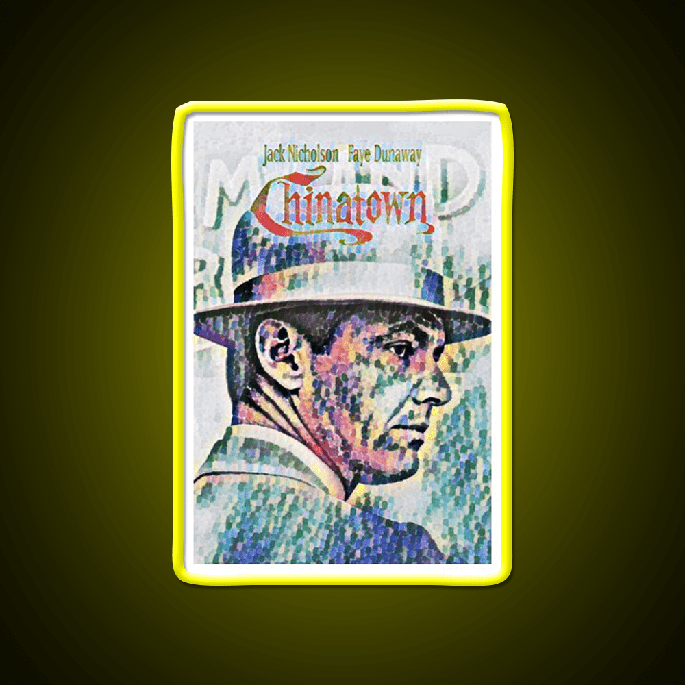 Chinatown By Roman Polanski Movie Poster Asian Cultural Led Neon Sign Rgb Color - Shineneon