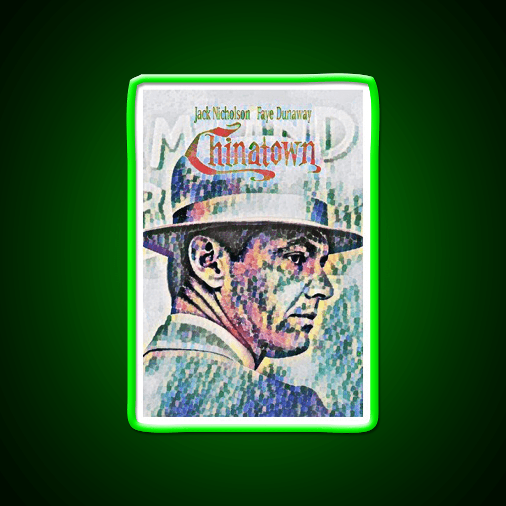 Chinatown By Roman Polanski Movie Poster Asian Cultural Led Neon Sign Rgb Color - Shineneon