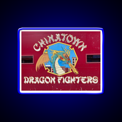 Chinatown Dragon Fighters Asian Cultural Led Neon Sign Rgb Color - LED neon sign view 5
