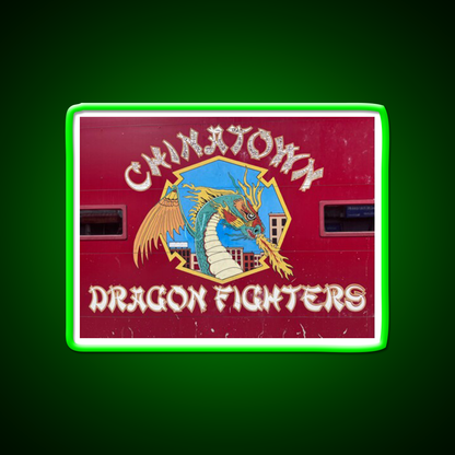 Chinatown Dragon Fighters Asian Cultural Led Neon Sign Rgb Color - LED neon sign view 8