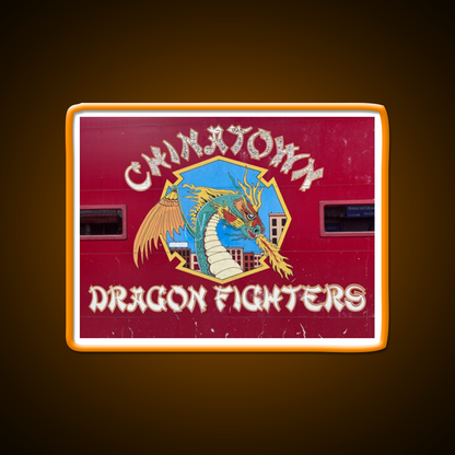 Chinatown Dragon Fighters Asian Cultural Led Neon Sign Rgb Color - LED neon sign view 6