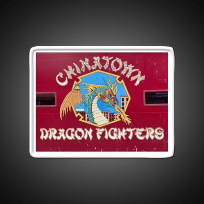 Chinatown Dragon Fighters Asian Cultural Led Neon Sign Rgb Color - Shineneon