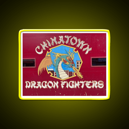 Chinatown Dragon Fighters Asian Cultural Led Neon Sign Rgb Color - Shineneon