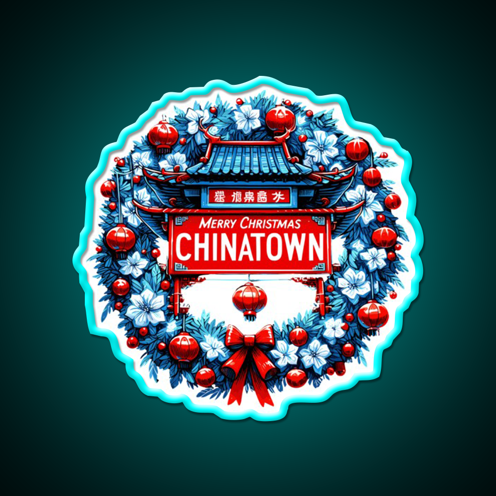 Chinatown Dresses Up For Christmas Asian Cultural Led Neon Sign Rgb Color