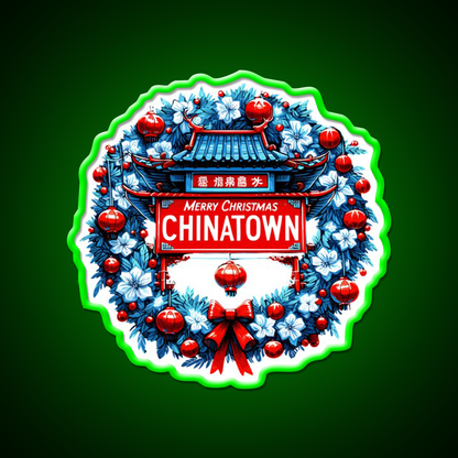 Chinatown Dresses Up For Christmas Asian Cultural Led Neon Sign Rgb Color