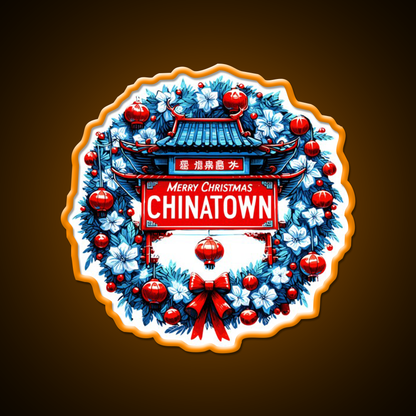 Chinatown Dresses Up For Christmas Asian Cultural Led Neon Sign Rgb Color