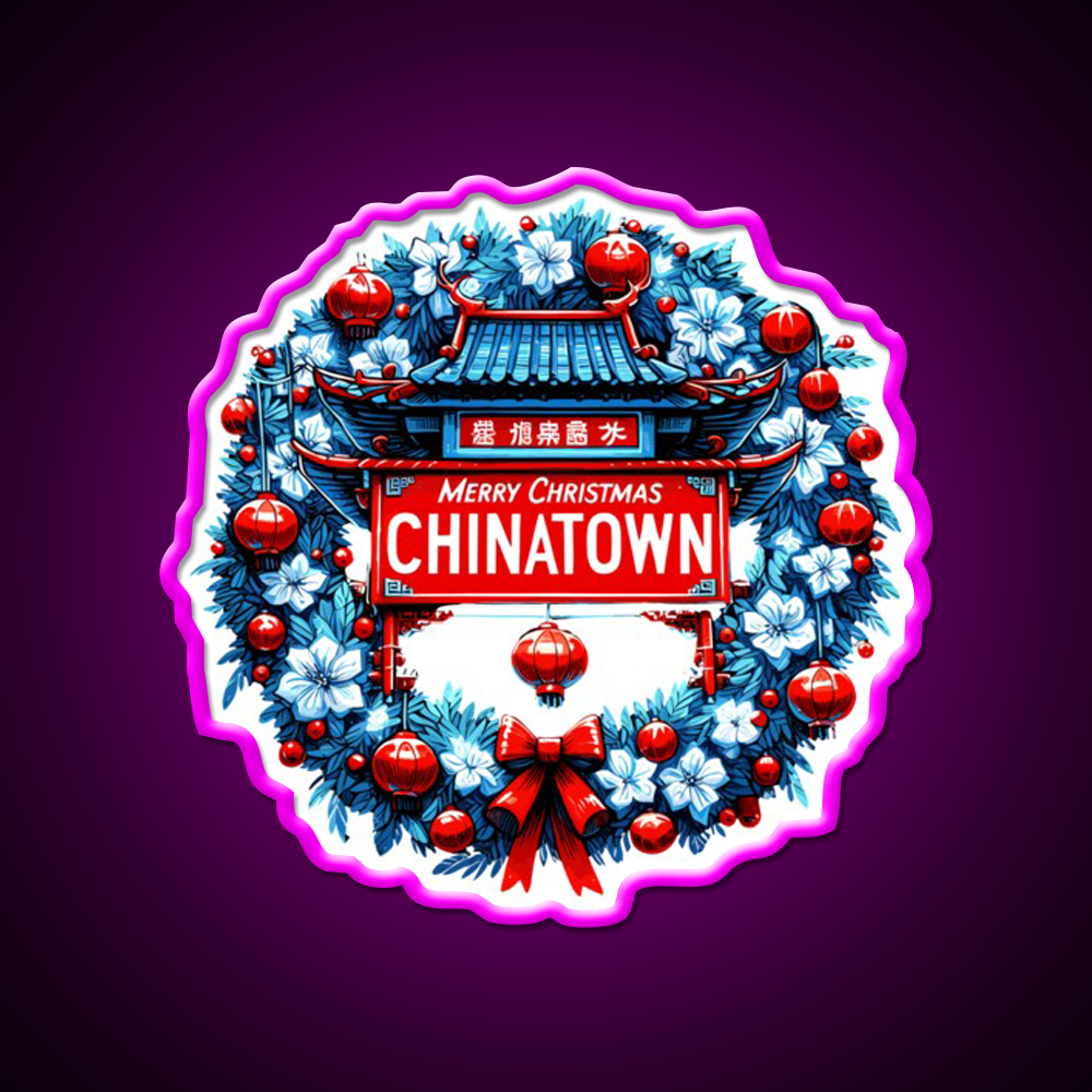 Chinatown Dresses Up For Christmas Asian Cultural Led Neon Sign Rgb Color