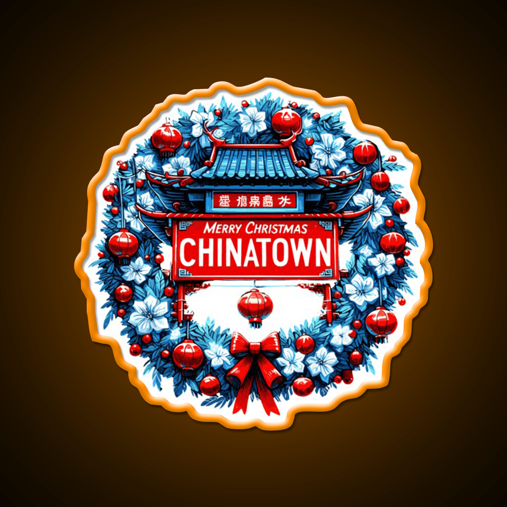 Chinatown Dresses Up For Christmas Asian Cultural Led Neon Sign Rgb Color - Shineneon