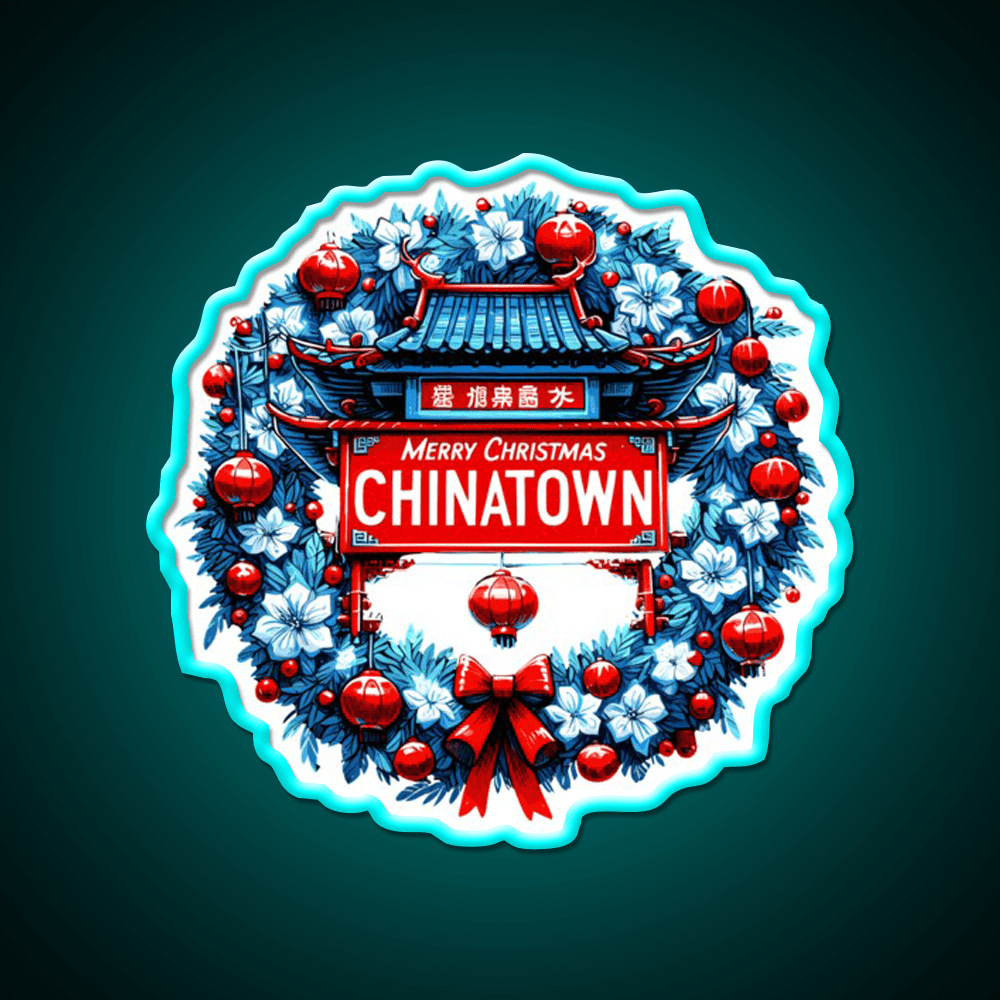 Chinatown Dresses Up For Christmas Asian Cultural Led Neon Sign Rgb Color - Shineneon