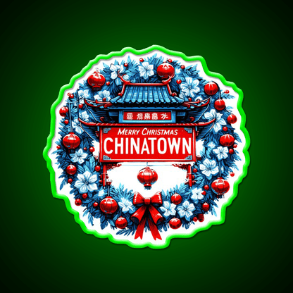 Chinatown Dresses Up For Christmas Asian Cultural Led Neon Sign Rgb Color - Shineneon