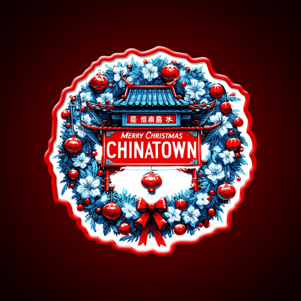 Chinatown Dresses Up For Christmas Asian Cultural Led Neon Sign Rgb Color - Shineneon