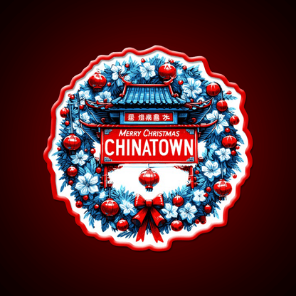 Chinatown Dresses Up For Christmas Asian Cultural Led Neon Sign Rgb Color - Shineneon