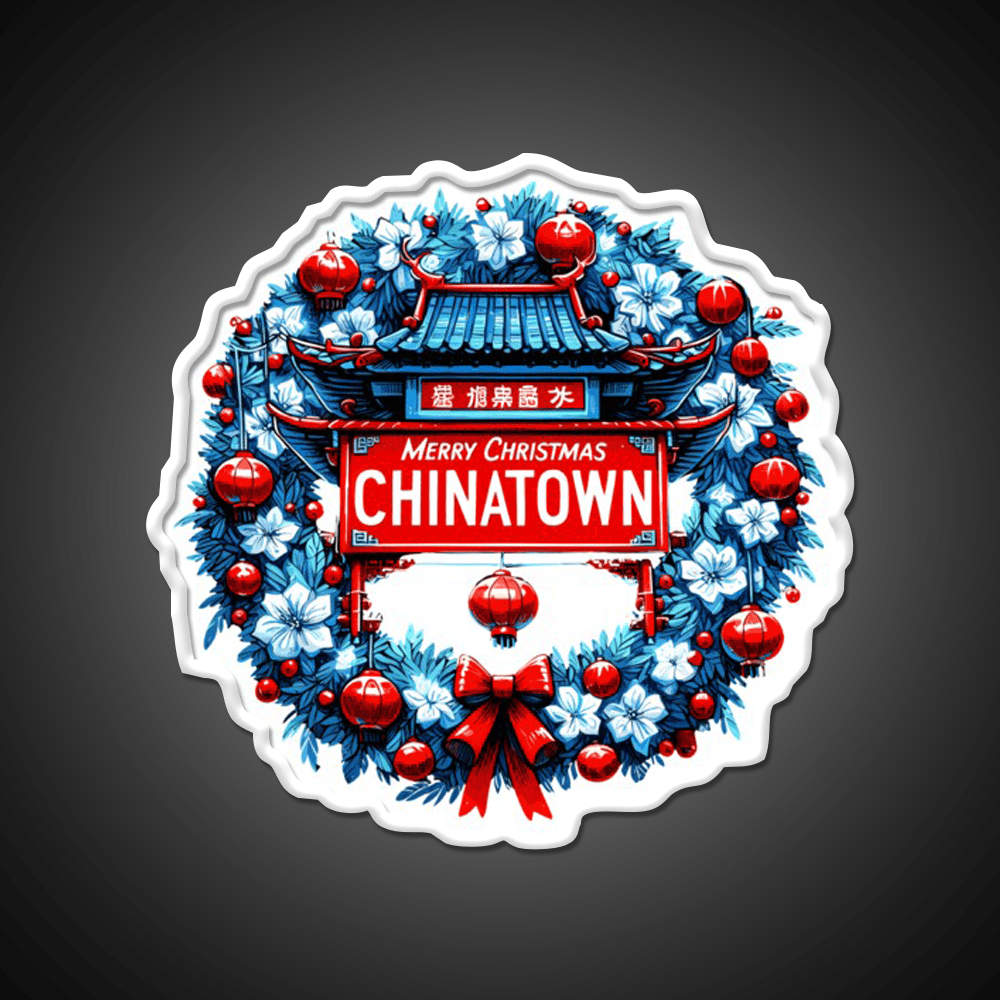 Chinatown Dresses Up For Christmas Asian Cultural Led Neon Sign Rgb Color - Shineneon