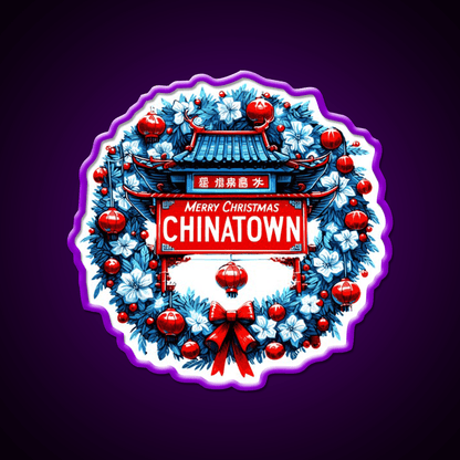 Chinatown Dresses Up For Christmas Asian Cultural Led Neon Sign Rgb Color - Shineneon