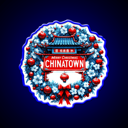 Chinatown Dresses Up For Christmas Asian Cultural Led Neon Sign Rgb Color - Shineneon