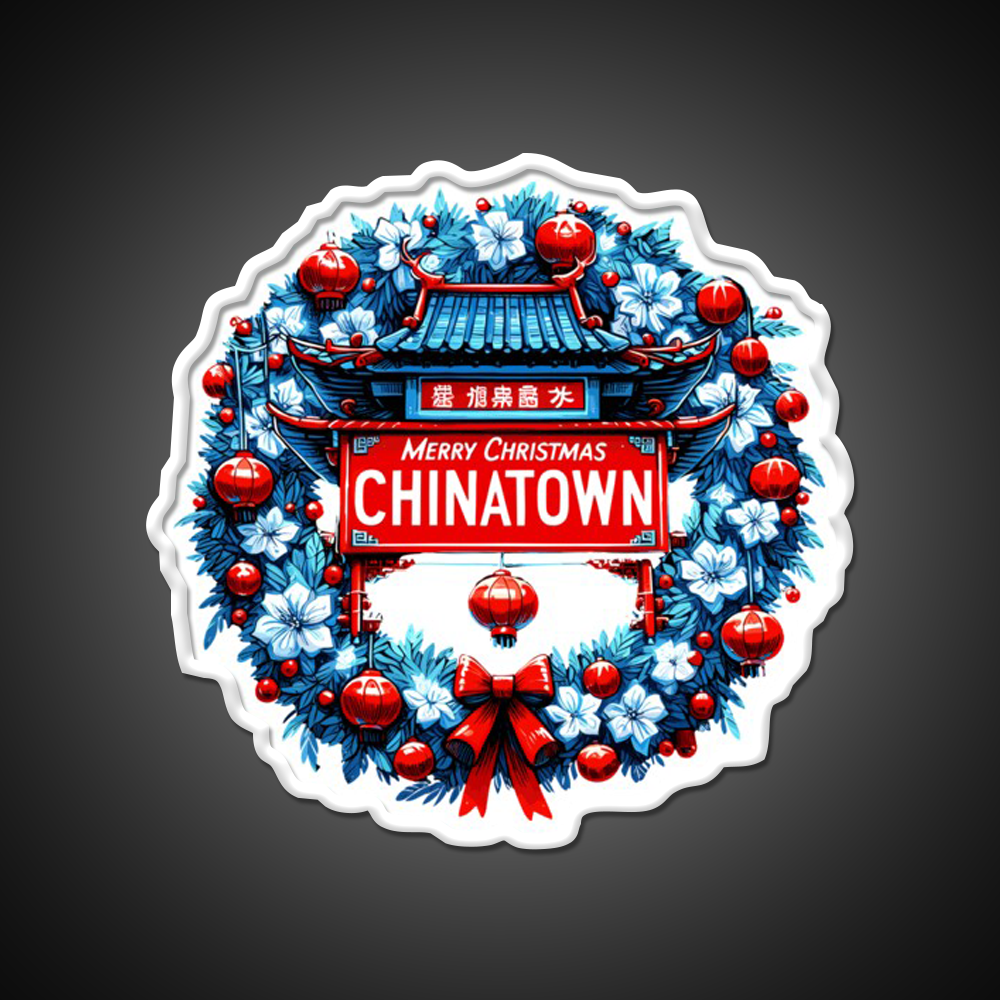 Chinatown Dresses Up For Christmas Asian Cultural Led Neon Sign Rgb Color