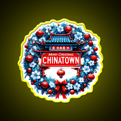 Chinatown Dresses Up For Christmas Asian Cultural Led Neon Sign Rgb Color