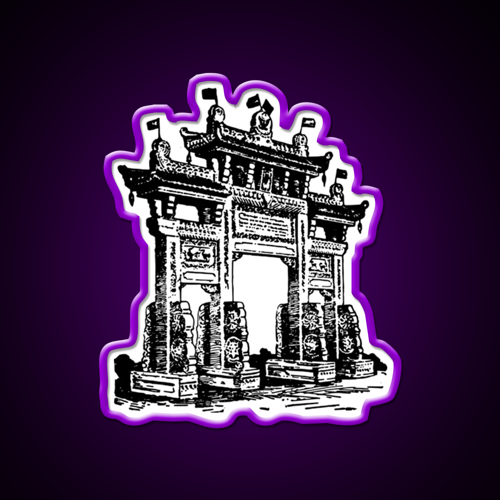 Chinatown Gate Asian Cultural Led Neon Sign Rgb Color - LED neon sign view 9