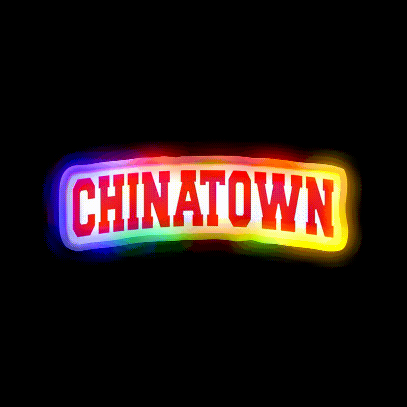 Chinatown Led Neon Sign Chinese Food Rgb Color