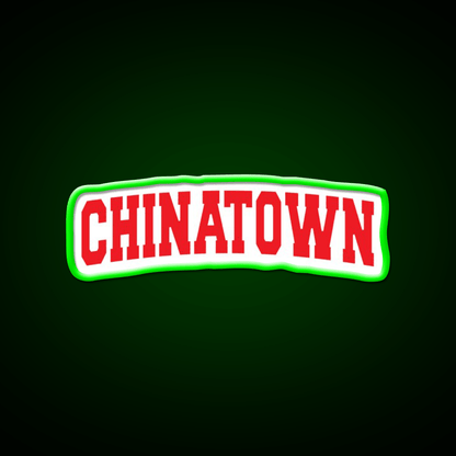 Chinatown Led Neon Sign Chinese Food Rgb Color - Shineneon