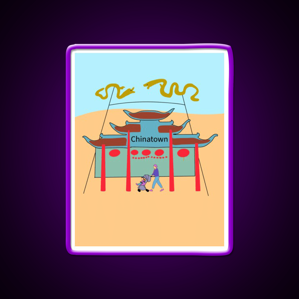 Chinatown Los Angeles Asian Cultural Led Neon Sign Rgb Color - Shineneon