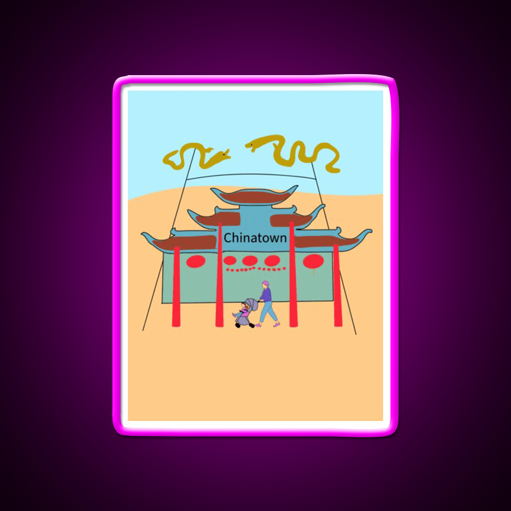 Chinatown Los Angeles Asian Cultural Led Neon Sign Rgb Color - Shineneon